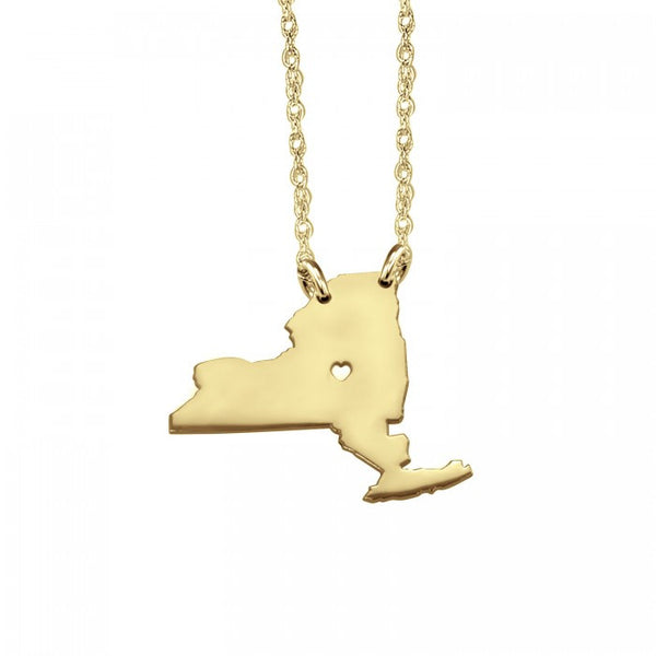 Home Is Where The Heart Is Mini State Necklace Apparel & Accessories > Jewelry > Necklaces - 1