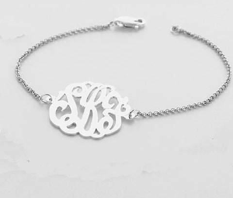 Monogram Bracelet by Purple Mermaid Designs Apparel & Accessories > Jewelry > Bracelets - 1