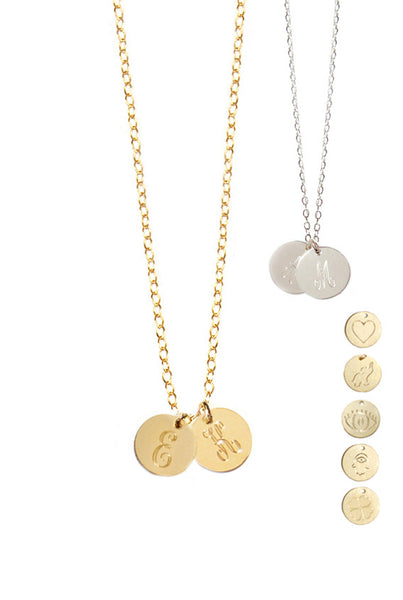 Miriam Merenfeld Initial Disc Necklace Apparel & Accessories > Jewelry > Necklaces - 6