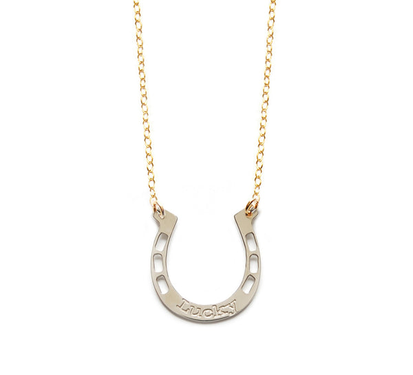 Miriam Merenfeld Lucky Horseshoe Necklace Apparel & Accessories > Jewelry > Necklaces - 3