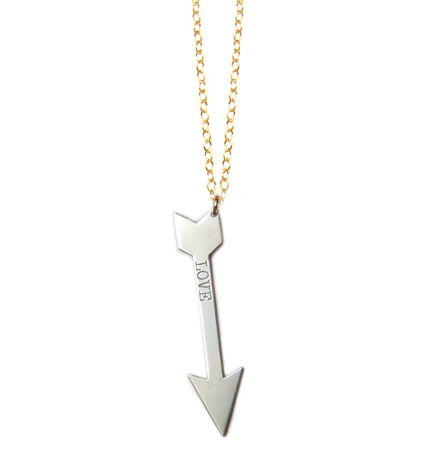 Miriam Merenfeld Personalized Arrow Necklace