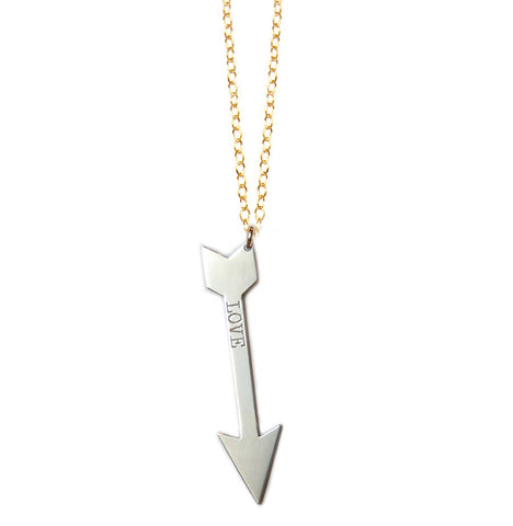 Miriam Merenfeld Personalized Arrow Necklace