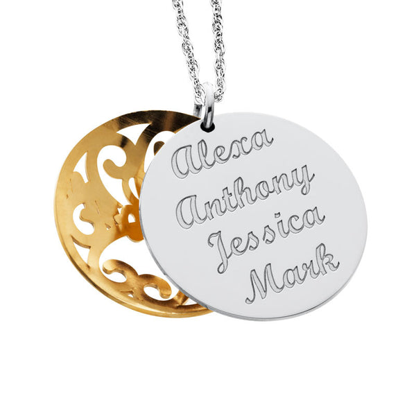 Personalized Domed Mom Pendant-Up to 5 Names--Alison and Ivy Apparel & Accessories > Jewelry > Necklaces - 2