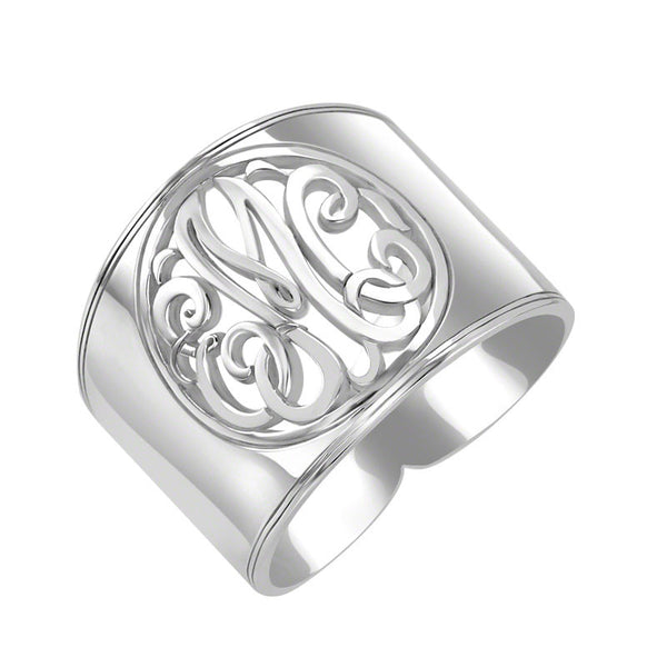 Cigar Band Classic Monogram Ring Apparel & Accessories > Jewelry > Rings - 2