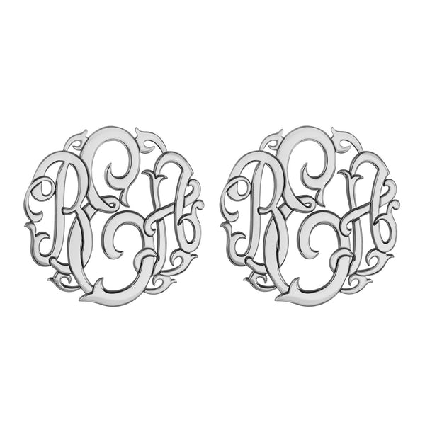Classic Vine Monogram Stud Earrings Apparel & Accessories > Jewelry > Earrings - 2