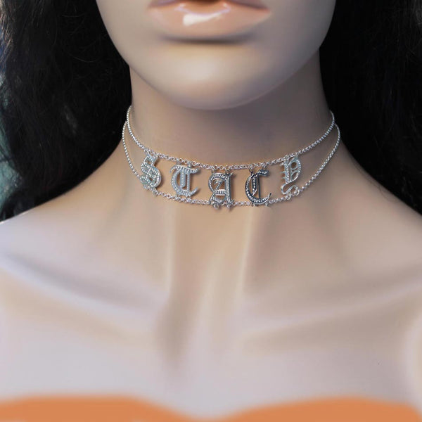 Custom Name Choker - Purple Mermaid Designs Apparel & Accessories > Jewelry > Necklaces - 8