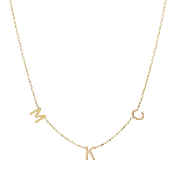 Little Spaced Letter Necklace