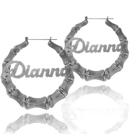 Keti Sorely Designs Bamboo Name Earrings Apparel & Accessories > Jewelry > Earrings - 1