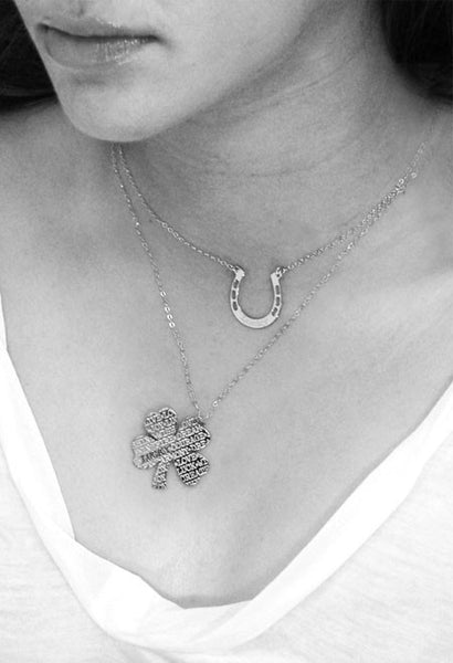 Miriam Merenfeld Lucky Four Leaf Clover Necklace Apparel & Accessories > Jewelry > Necklaces - 3