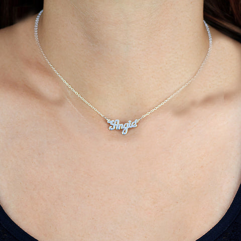 Script Mini Name Necklace