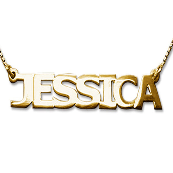 Capital Block Initial Necklace