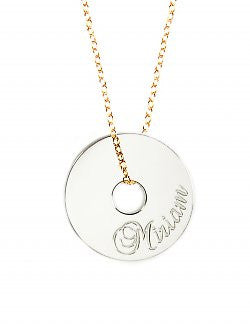 Personalized Token Necklace by Miriam Merenfeld Apparel & Accessories > Jewelry > Necklaces