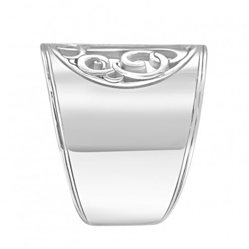 Cigar Band Classic Monogram Ring side view