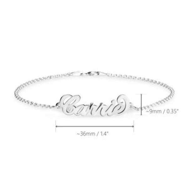 Personalized Carrie Nameplate Bracelet 6