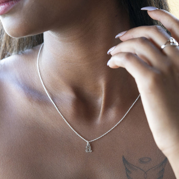 Lowercase Initial Necklace 5