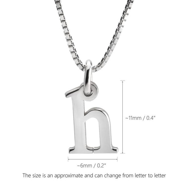 Lowercase Initial Necklace 6