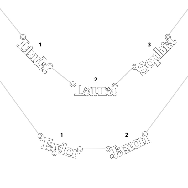 Multiple Name Necklace 6