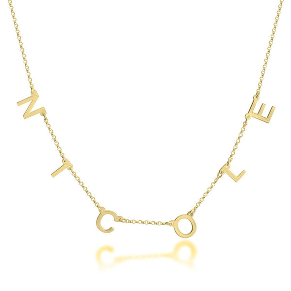 Dangling Initial Necklace