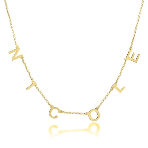 Dangling Initial Necklace