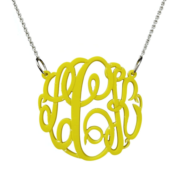 Acrylic Big Slim Necklace by Purple Mermaid Designs Apparel & Accessories > Jewelry > Necklaces - 1