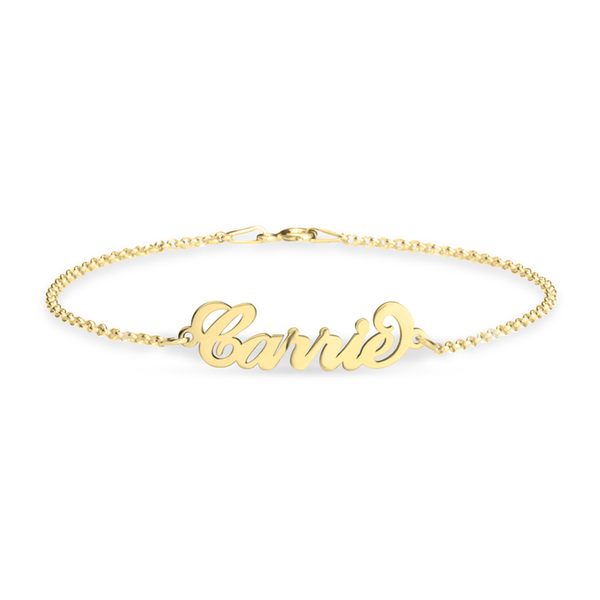 Personalized Carrie Nameplate Bracelet