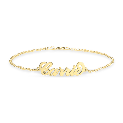 Personalized Carrie Nameplate Bracelet