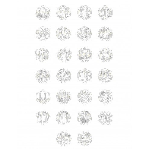 Classic Monogram Stud Earrings font