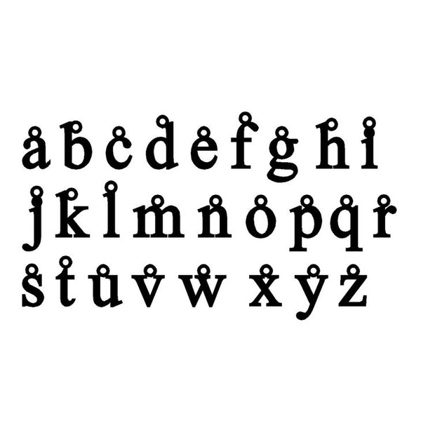 Lowercase Initial Design Lowercase Initial Necklace – Initial Obsession