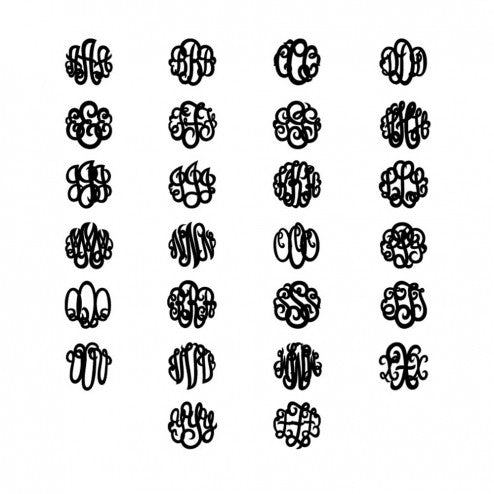 Classic Monogram Ring font