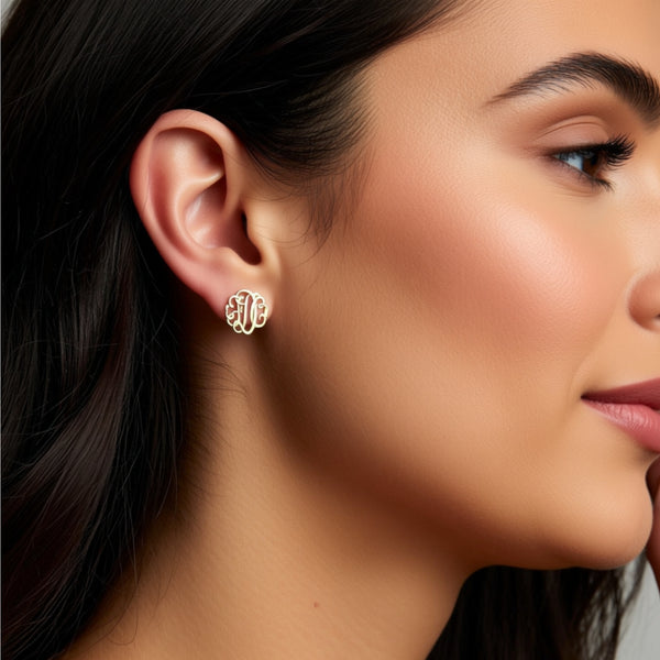 13mm earrings on a person