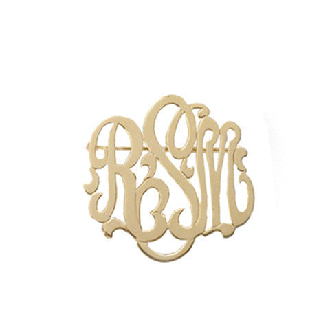 Moon and Lola Monogram Brooch Apparel & Accessories > Jewelry > Brooches & Lapels