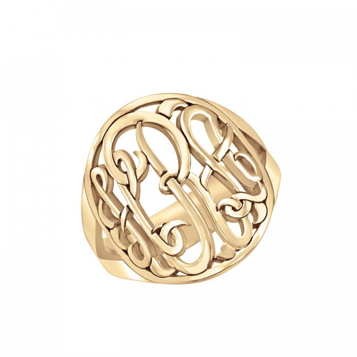Classic Halo Monogram Ring Apparel & Accessories > Jewelry > Rings
