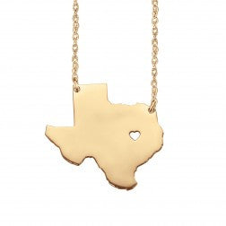 Home Is Where The Heart Is State Necklace Apparel & Accessories > Jewelry > Necklaces - 1