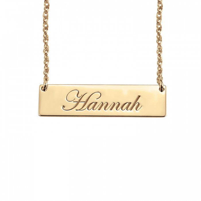 Cursive Name Bar Necklace - Alison and Ivy Apparel & Accessories > Jewelry > Necklaces