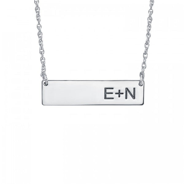 Initials Bar Necklace - Alison and Ivy 2