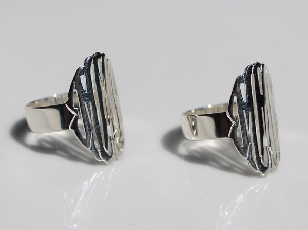 Gold Monogram Ring~7/8 Inch by Purple Mermaid Designs Apparel & Accessories > Jewelry > Rings - 3