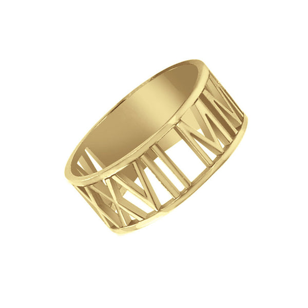 Roman Numeral Ring Apparel & Accessories > Jewelry > Rings - 1