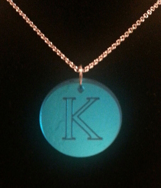 Acrylic Engraved Disc Necklace by Purple Mermaid Designs Apparel & Accessories > Jewelry > Necklaces - 5