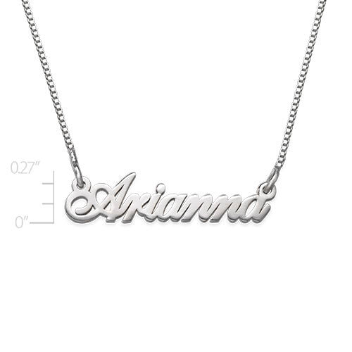 Sterling Silver Mini Name Necklace - Extra Strength Apparel & Accessories > Jewelry > Necklaces - 3