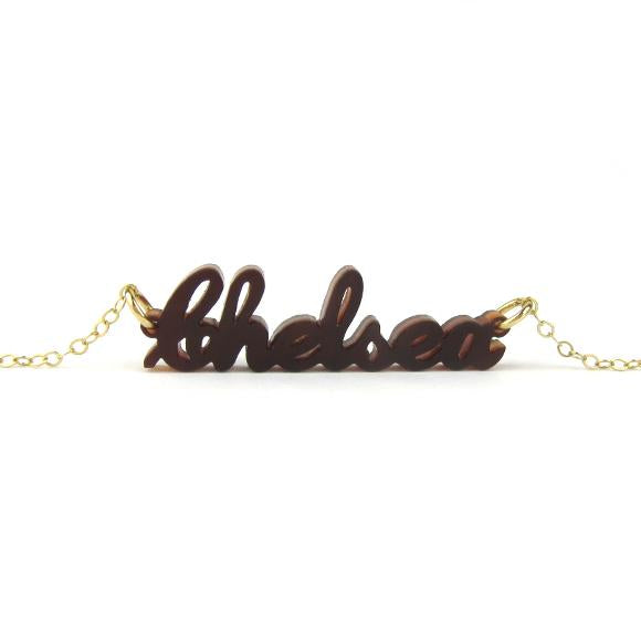 acrylic name necklace