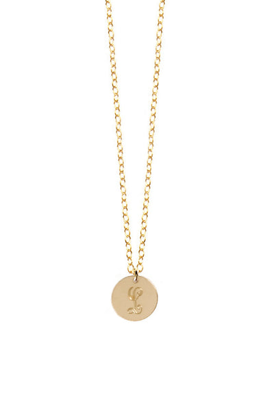 Miriam Merenfeld Initial Disc Necklace Apparel & Accessories > Jewelry > Necklaces - 3