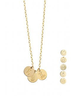 Miriam Merenfeld Initial Disc Necklace Apparel & Accessories > Jewelry > Necklaces - 7