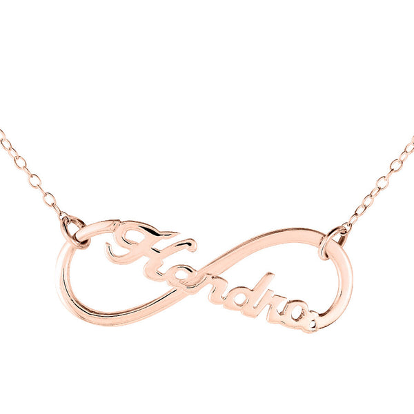 Infinity  Name Necklace by Purple Mermaid Designs Apparel & Accessories > Jewelry > Necklaces - 2
