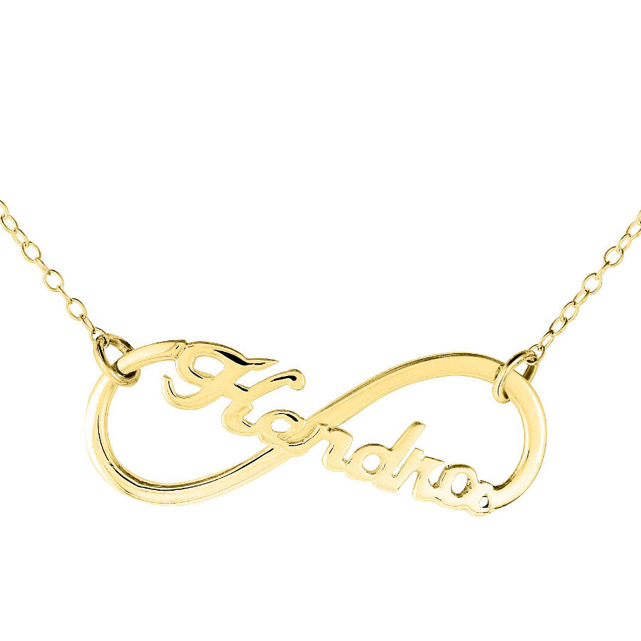 Infinity  Name Necklace by Purple Mermaid Designs Apparel & Accessories > Jewelry > Necklaces - 1