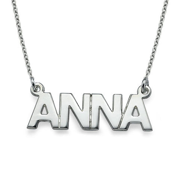 Capital Block Initial Necklace