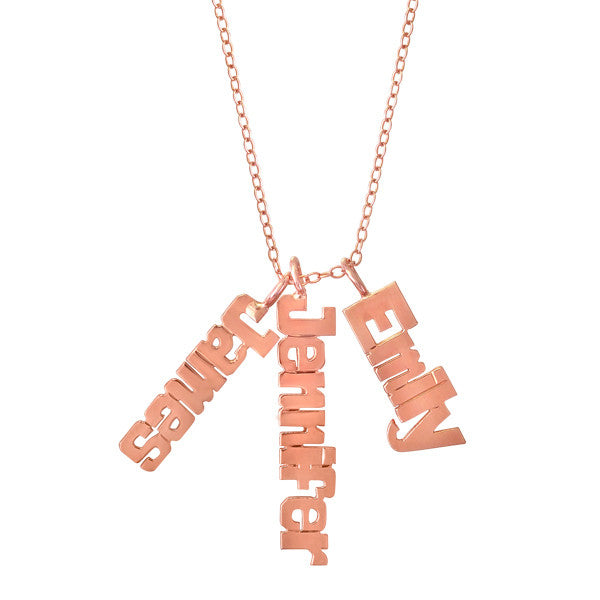 Vertical Nameplate Necklace Apparel & Accessories > Jewelry > Necklaces - 3