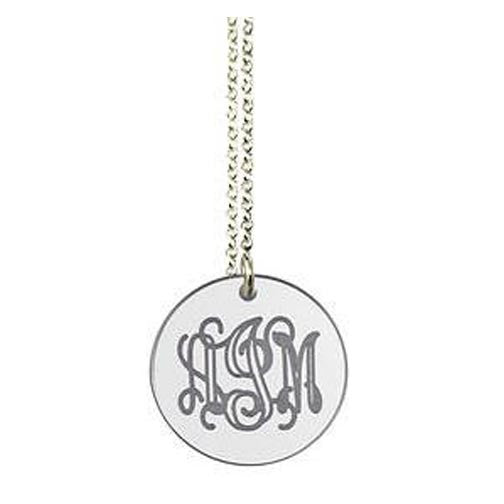 Acrylic Engraved Disc Necklace by Purple Mermaid Designs Apparel & Accessories > Jewelry > Necklaces - 2