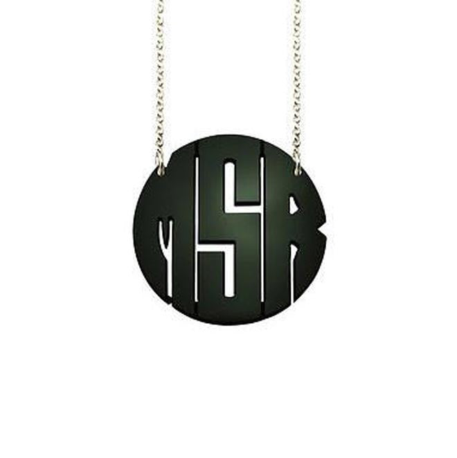 Mermaid Designs Monogram Split Chain Necklace