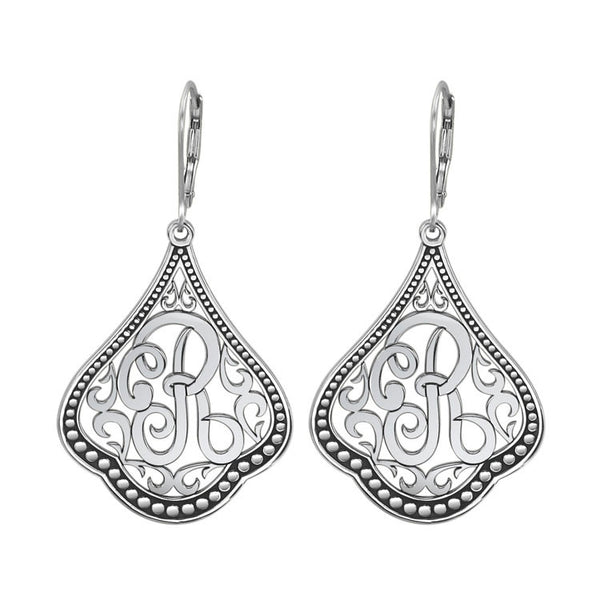 Classic Script Initial Earrings Apparel & Accessories > Jewelry > Earrings - 2