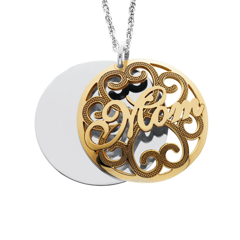 Personalized Domed Mom Pendant-Up to 5 Names--Alison and Ivy Apparel & Accessories > Jewelry > Necklaces - 1